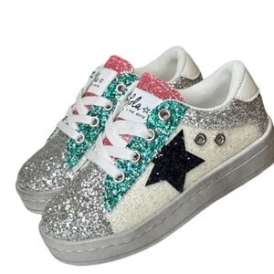 Lola & the boys star glitter sneakers sz 8